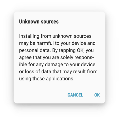android security unknown sources