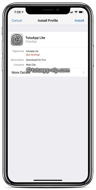 tutuapp profile iphone x