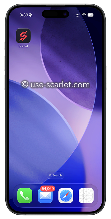 usescarlet app iphone